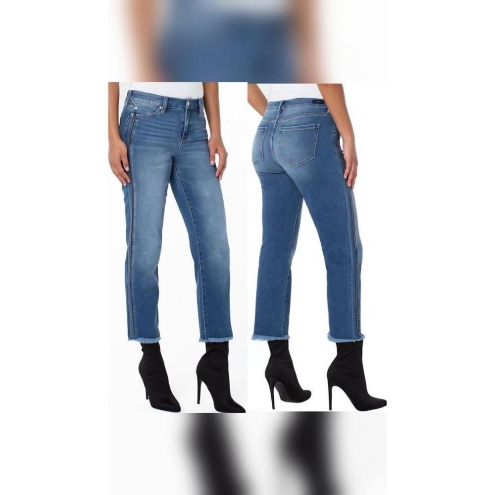 Liverpool Los Angeles Crop Straight Jeans Size 8 / 29 Raw‎ Hem
